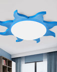 CartoonBeam - Stylish Acrylic and Wood Ceiling Light