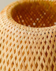 TranquilBamboo - Round 1-Light Woven Table Lamp