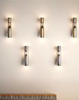 BrassLine - Elegant Wall Lamp with Glass Accents