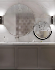 BrassLine - Elegant Wall Lamp with Glass Accents