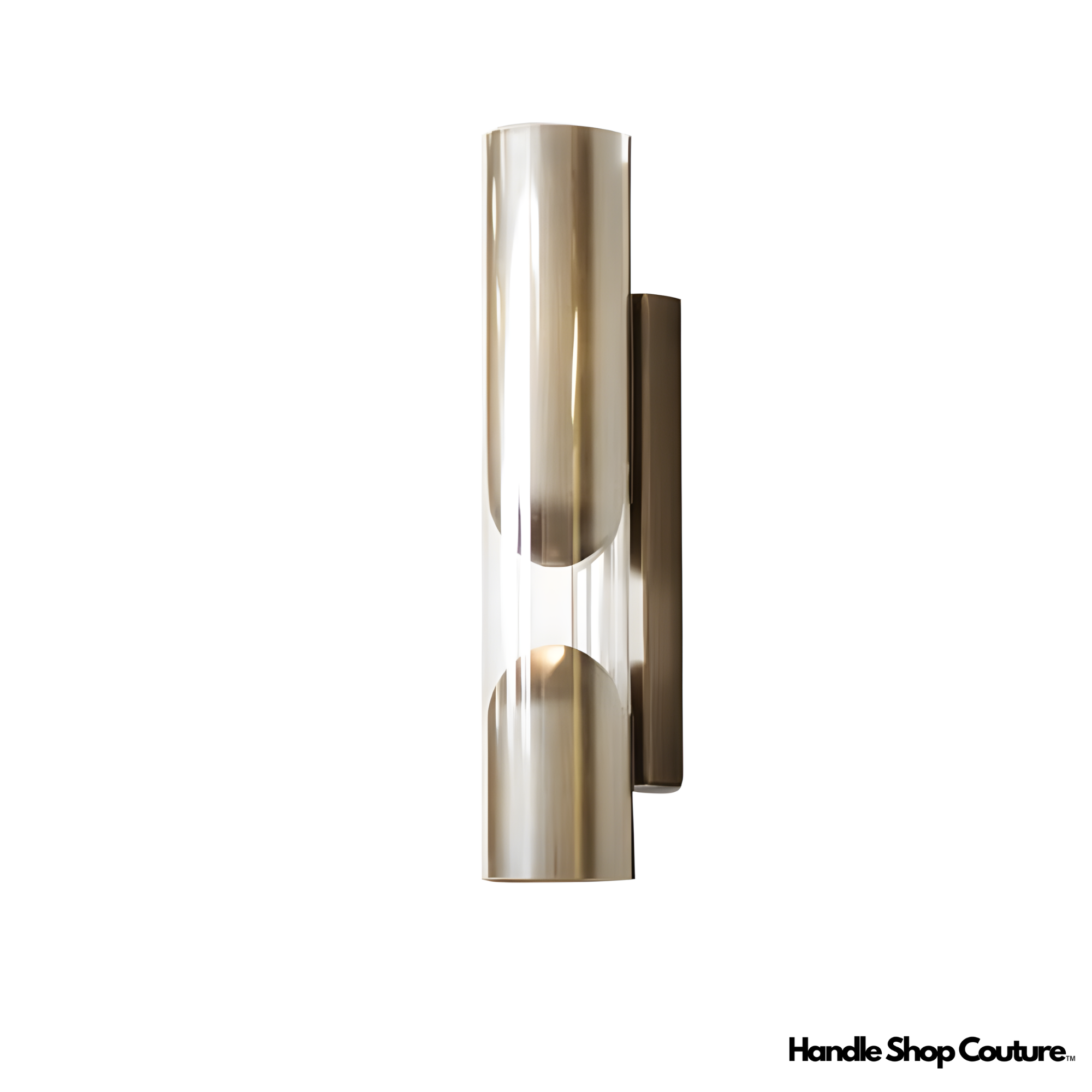 BrassLine - Elegant Wall Lamp with Glass Accents