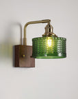 CamelaNature - Rustic Wall Lamp with Art Glass