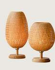 TranquilBamboo - Round 1-Light Woven Table Lamp