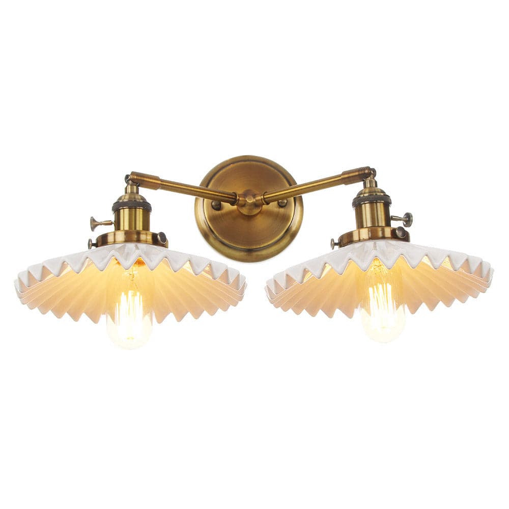 AntiqueLuxe - Ceramic Double-Headed Wall Lamp