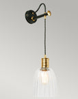 BrassLuxe | Black and Brass Wall Lamp