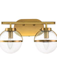 ClearBrass | 2-Light Wall Lamp