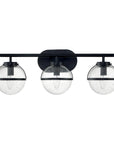 BrassLuxe | 3-Light Black Wall Sconce